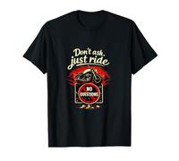 Badge Vintage avec Inscription « Don't Ask Just Ride » T-Shirt