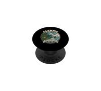 Badge Vintage avec Inscription « Olympic National Park Washington » PopSockets PopGrip Adhésif