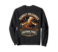 Badge Vintage Big Island Hi Volcans National Park d'Hawaï Sweatshirt