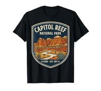 Badge Vintage Capitol Reef National Park Utah Desert Shield T-Shirt