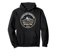 Badge Vintage étoilé du Parc National des Montagnes de Guadalupe Texas Sweat à Capuche