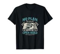 Badge Vintage Motard No Plan Beyond The Open Road T-Shirt