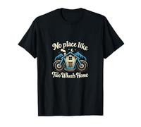 Badge Vintage « No Place Like Two Wheels Home » T-Shirt