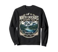 Badge Vintage North Cascades National Park Washington USA Sweatshirt