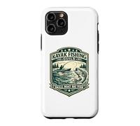 Badge Vintage pour Kayak Fishing Guild Petit Bateau Big Fish Coque pour iPhone 11 Pro