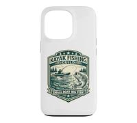 Badge Vintage pour Kayak Fishing Guild Petit Bateau Big Fish Coque pour iPhone 13 Pro
