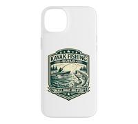Badge Vintage pour Kayak Fishing Guild Petit Bateau Big Fish Coque pour iPhone 14 Plus