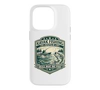 Badge Vintage pour Kayak Fishing Guild Petit Bateau Big Fish Coque pour iPhone 14 Pro