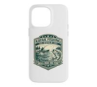 Badge Vintage pour Kayak Fishing Guild Petit Bateau Big Fish Coque pour iPhone 14 Pro Max