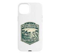 Badge Vintage pour Kayak Fishing Guild Petit Bateau Big Fish Coque pour iPhone 15 Plus