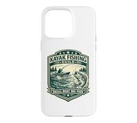 Badge Vintage pour Kayak Fishing Guild Petit Bateau Big Fish Coque pour iPhone 15 Pro Max