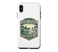 Badge Vintage pour Kayak Fishing Guild Petit Bateau Big Fish Coque pour iPhone XS Max