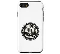 Badge Vintage Rock Guitar is My Therapy Musicien Coque pour iPhone SE (2020) / 7/8