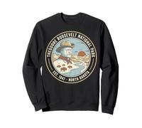 Badge Vintage Theodore Roosevelt National Park du Dakota du Nord Sweatshirt
