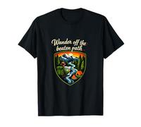Badge Wander Off The Beaten Path Camping Mountain T-Shirt