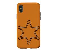 Badge Western Classique Deputy/Sheriff Star Coque pour iPhone X/XS