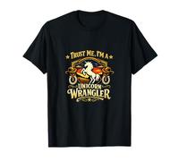 Badge Western Trust Me Im a Unicorn Wrangler T-Shirt