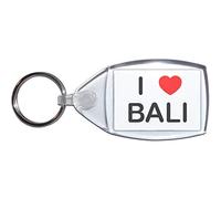 BadgeBeast.co.uk I Love Bali - Petit porte-clés en plastique