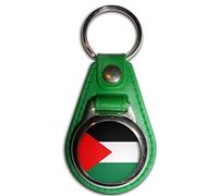 BadgeBeast.co.uk Palestine Flag - Porte-clés médaillon en plastique vert