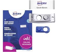 Avery-Zweckform POL20MA66-5DR Porte-badge (l x H) 68 mm x 22 mm 5 pc(s)