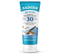 Badger Active Mineral Sunscreen SPF 30 | Large spectre et résistant à l'eau | Hydrate et protège la peau (87 ml)