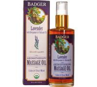 Badger Balm Lavender Aromatherapy Massage Oil - 118 ml
