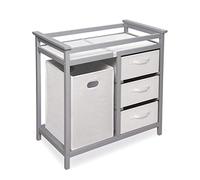 Badger Basket Changement de table moderne, Gris