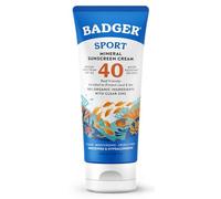 Badger Company, Sport, Mineral Sunscreen Cream, SPF 40, Unscented, 2,9 fl oz (87 ml)