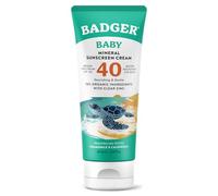 Badger Crème solaire minérale pour bébé, crème solaire non toxique, SPF 40