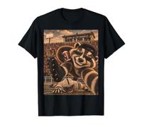 Badger Running Back RB Selfie Vintage School College Mascotte T-Shirt Graphique avec Valeur