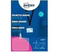 Avery-Zweckform 4825 Porte-badge (l x H) 90 mm x 60 mm 10 pc(s)