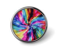 Badges colorés décoratifs ronds en alliage d'aluminium durable pour chemises, vestes, chapeaux, uniformes - 2,5 cm