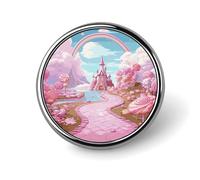 Badges de poitrine Candy Land en alliage d'aluminium de 2,5 cm pour manteau et sac à dos