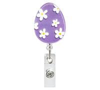 Badges de printemps - Rouleau rétractable - Infirmière de vacances décoratives | Rouleau de Pâques avec clip | Rouleaux de Pâques | Le printemps revient pour les infirmières