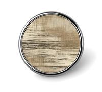 Badges décoratifs à rayures beiges, rond en alliage d'aluminium durable, broche légère pour chemises, vestes, chapeaux, uniformes, 2,5 cm