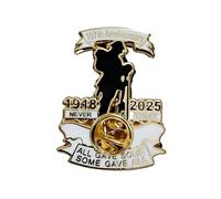 Badges du jour du Souvenir en émail Soldat vétéran Coquelicot rouge Lest We Forget Broche Cadeaux souvenirs, Métal