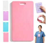 Badges effaçables, réutilisables en silicone, horizontal, vertical, mini carnet de poche pour infirmières, médecins, carte d'identité, badges, bloc-notes, stylo à bille et effaçable à l'alcool