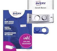 Avery-Zweckform POL35MA66-5DR Porte-badge (l x H) 80 mm x 34 mm 5 pc(s)