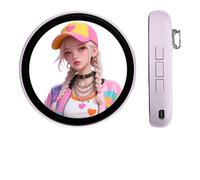 Badges numériques - Écran numérique pixel - 4,7 cm - Insignes électroniques intelligents HD - Bouton Bluetooth avec affichage de photos - Concert de vacances pour garçons et filles, One Size