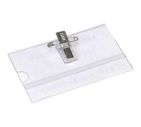 Badges porte-nom - GENERAL OFFICE - Lot de 50 - Dimensions 90x57mm - Couleur blanche