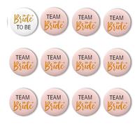 Badges pour future mariée/demoiselles d'honneur, décoration de fête prénuptiale, accessoires de vêtements pour fête de mariage, enterrement de vie de jeune fille, accessoire de fête de mariage, taille