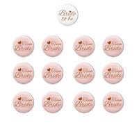 Badges pour future mariée/demoiselles d'honneur, décoration de fête prénuptiale, accessoires de vêtements pour fête de mariage, enterrement de vie de jeune fille, Plastique