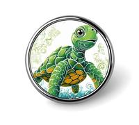 Badges ronds décoratifs en alliage d'aluminium durable et léger pour chemises, vestes, chapeaux, uniformes - 2,5 cm