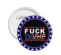 Badges ronds, Fuck Trump Anti Trump Button Pins Décor Boutons Badges Pins Femmes Hommes Pin Bouton Pins Broche Pins Pour Hommes 1 PC