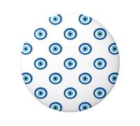 Badges ronds légers, bleus simples yeux de dessin animé Pin's Badges, 6 cm (Diameter)
