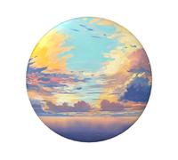 Badges ronds légers, graffiti anime paysage pin's badges, 6 cm (Diameter)
