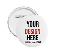 Badges ronds personnalisée avec photo texte Nouveauté boutons broches Badge personnalisé bouton broche pour les étudiants récompensé vêtements décorations cadeau de fête anniversaire Size Small - 3cm