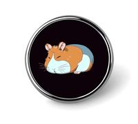 Badges souriants décoratifs, ronds en alliage d'aluminium durable, broche légère pour chemises, vestes, chapeaux, uniformes - 2,5 cm