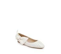 Badgley Mischka Ballerines plates Valyn pour femme, ivoire, 41-42 EU