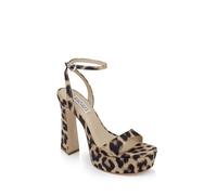 Badgley Mischka Femme CAIA Sandale à Talon, léopard, 38 EU